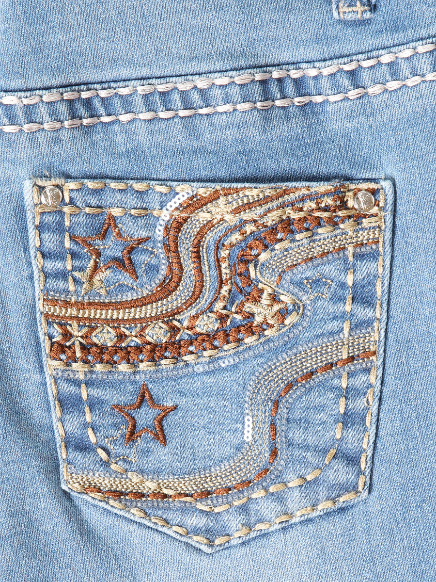 Girls Centenario Premium Bootcut Jeans - Blue Denim 45908 — view 6