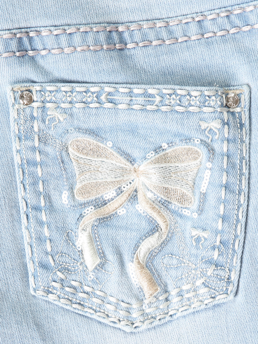 Girls Centenario Premium Bootcut Jeans - Light Blue Denim 45910 — view 6