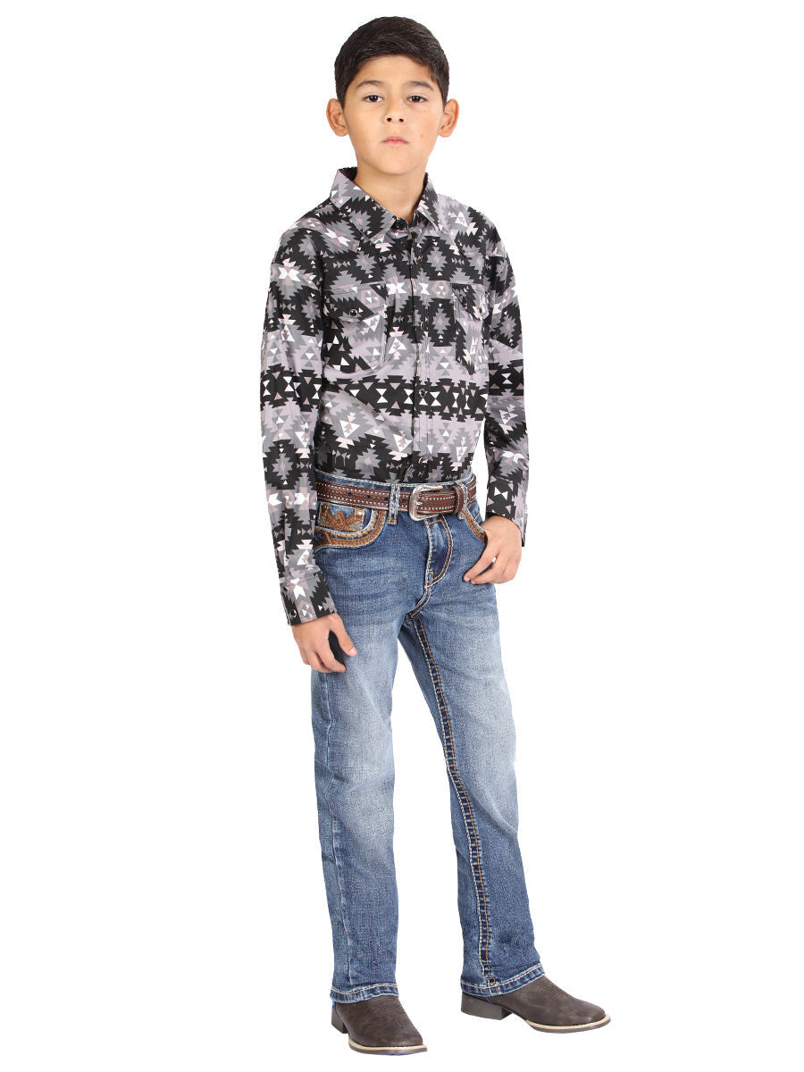 Boys Centenario Premium Bootcut Jeans - Blue Denim 45912 — view 2