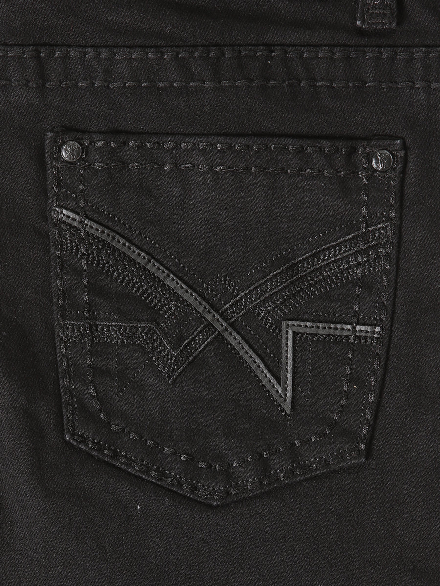 Boys Centenario Premium Bootcut Jeans - Black Denim 45913 — view 6
