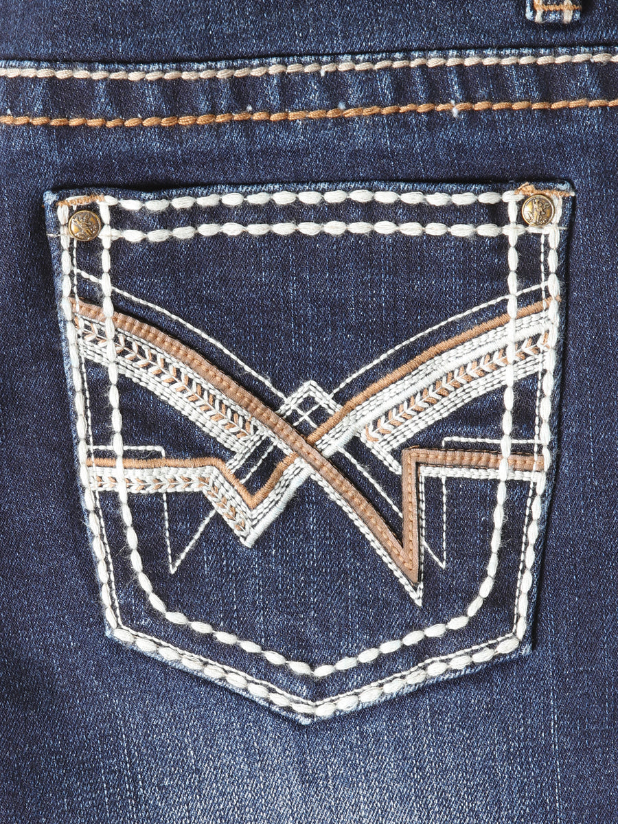Boys Centenario Premium Bootcut Jeans - Dark Blue Denim 45914 — view 6
