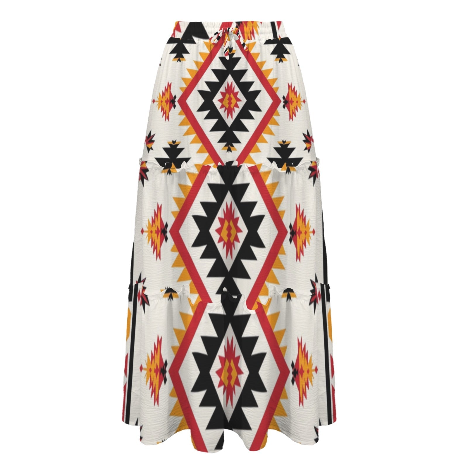 Baha Ranch San Antonio Aztec Tiered Prairie Maxi Skirt by Baha Ranch Western Wear - product image 4
