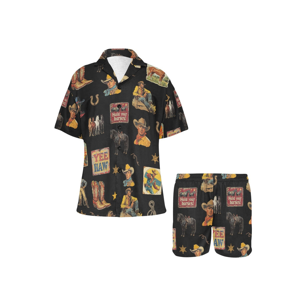 Baha Ranch Vintage Cowboy Collage Western Pajama Set by Baha Ranch Western Wear - product image 3