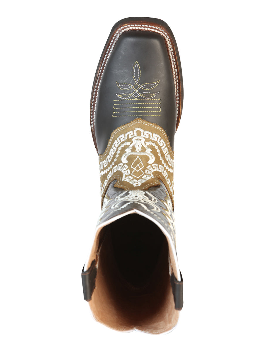 El General Rodeo Boot - Crazy Brown with Embroidery 51110 — view 5