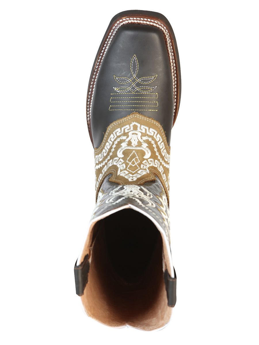El General Rodeo Boot - Crazy Brown with Embroidery 51110 — view 7