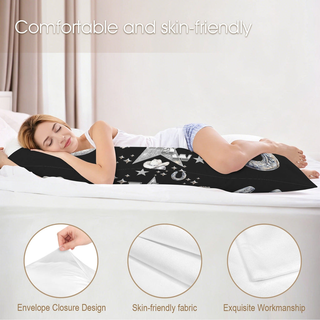 Baha Ranch Yeehaw Rhinestone Cowgirl Body Pillow Cover Made in America by Baha Ranch Western Wear - product image 5