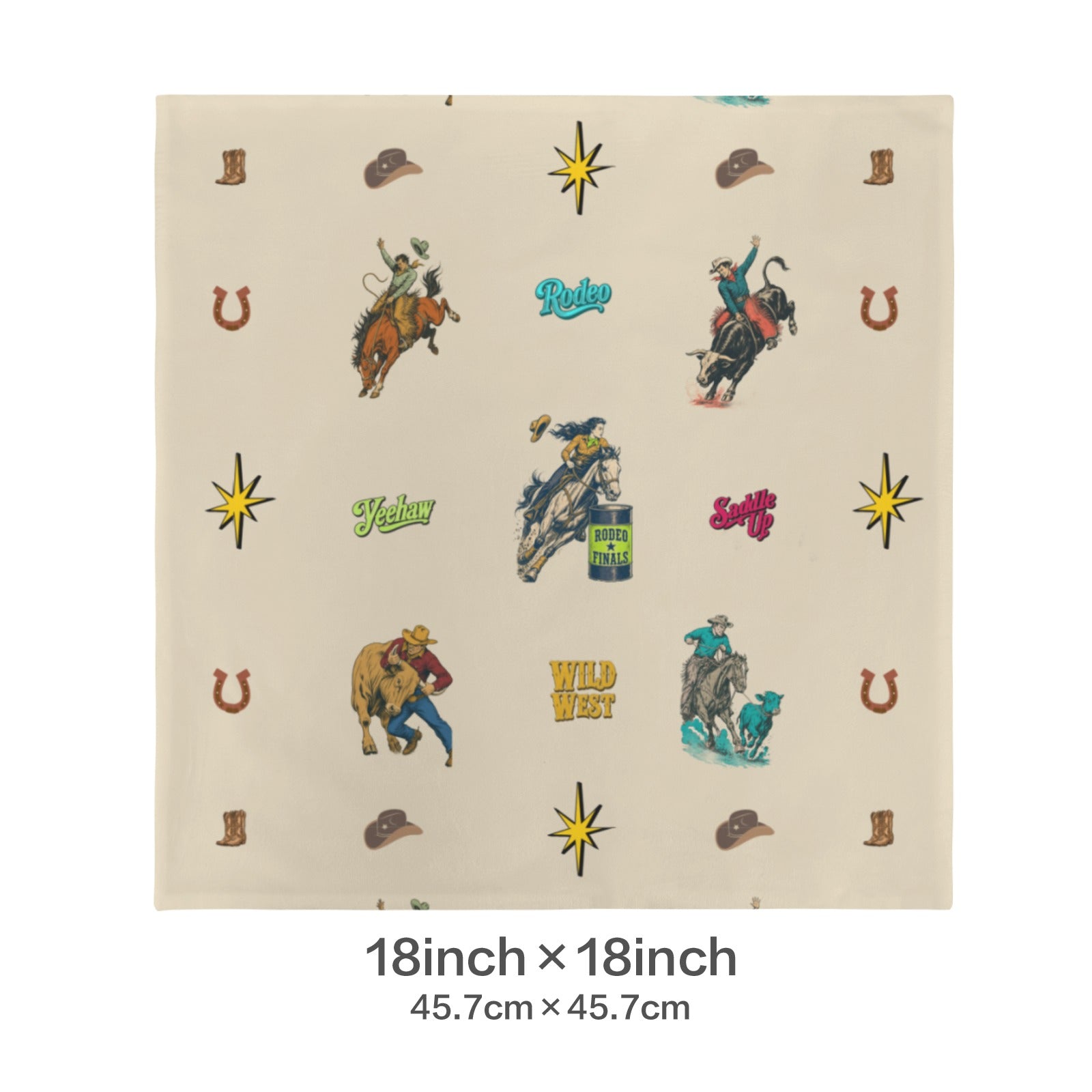 Baha Ranch The Last Round Up Throw Pillow Cover Made in America by Baha Ranch Western Wear - product image 3