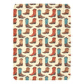 Baha Ranch Got My Boots Western Micro Fleece Throw Blanket 60" x 80" Made in America by Baha Ranch Western Wear - product...