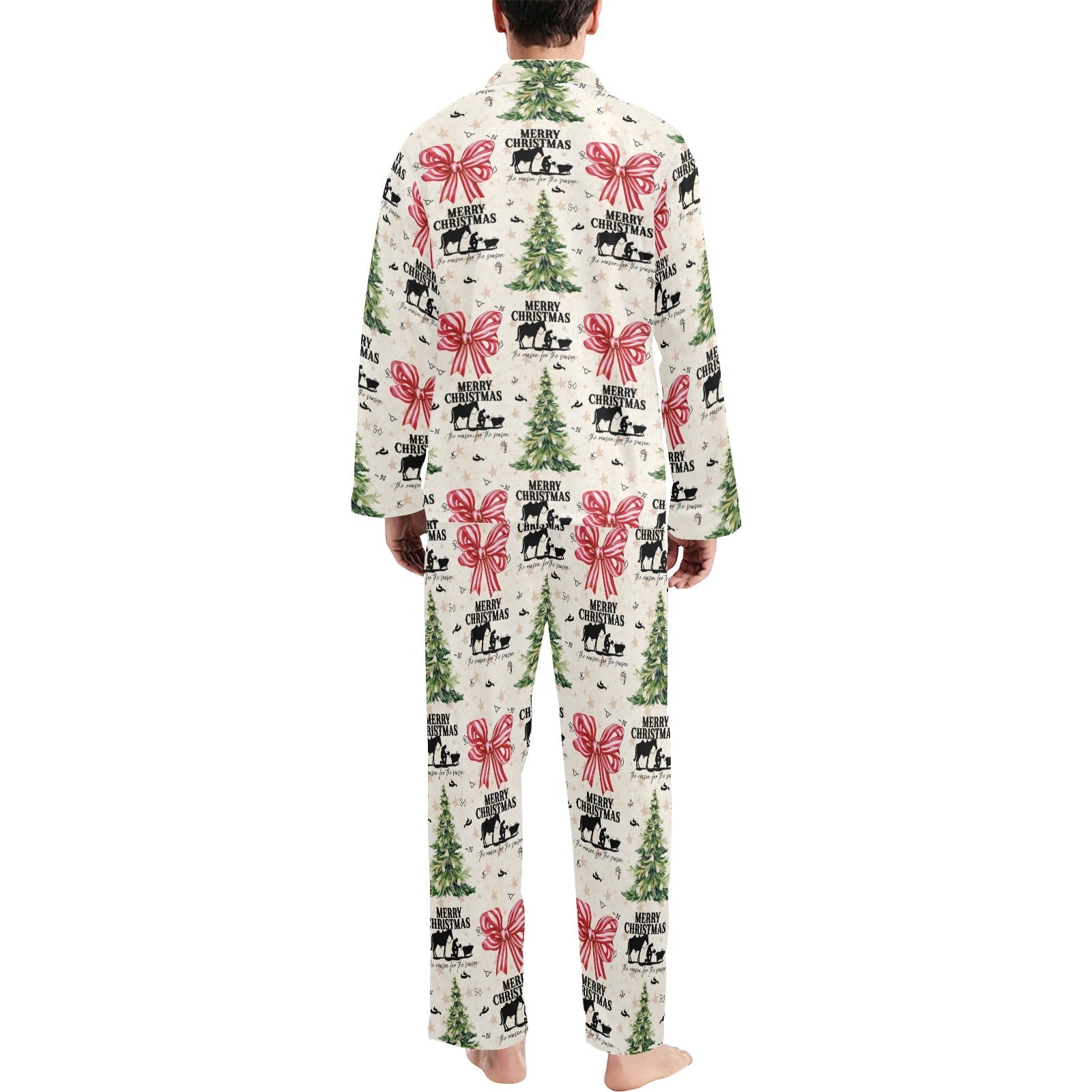 Baha Ranch Praying Cowboy Christmas Men's Pajamas Set by Baha Ranch Western Wear - product image 2