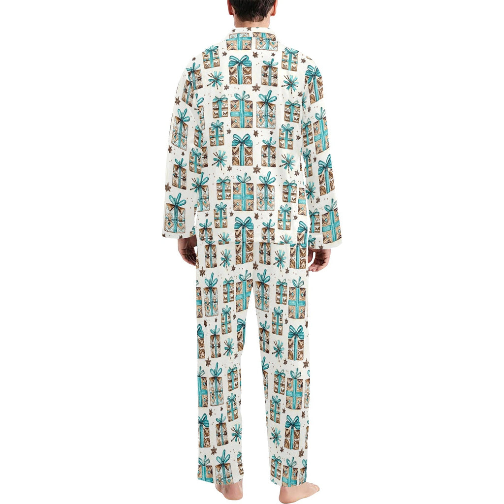 Baha Ranch Turquoise Christmas Presents Men's Western Pajamas by Baha Ranch Western Wear - product image 3