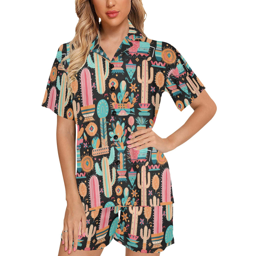 Baha Ranch Cactus Obsessed Women's Western Pajama Set by Baha Ranch Western Wear