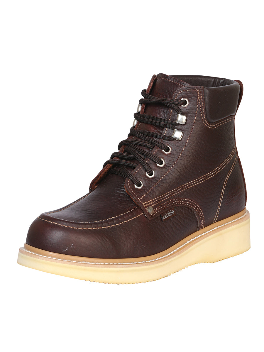 Establo Men’s Leather Lace-up Work Boot - Made in Mexico - Shedron 91203