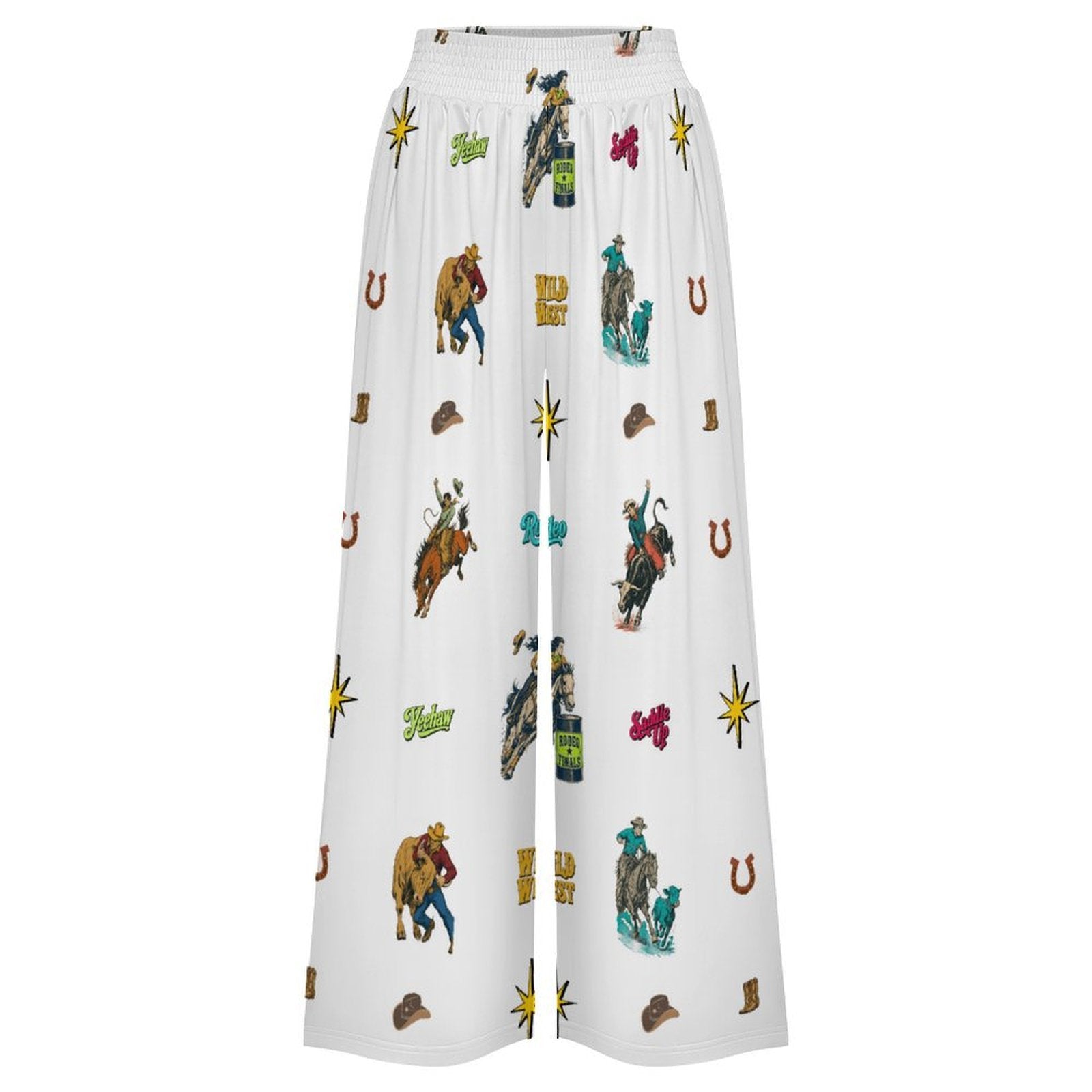 Baha Ranch The Last Roundup Rodeo High Waisted Wide Leg Pants by Baha Ranch Western Wear - product image 5
