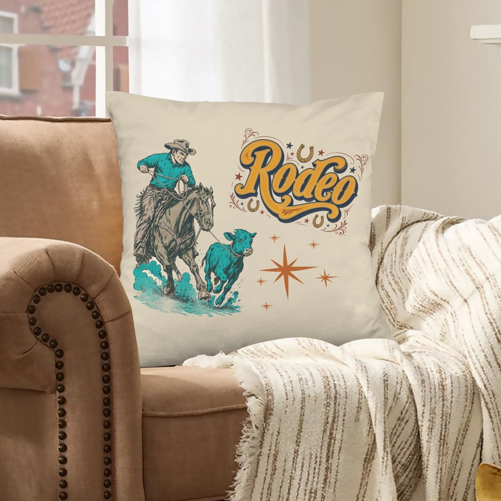 Baha Ranch The Last Roundup Throw Pillow Cover Made in America by Baha Ranch Western Wear - product image 6