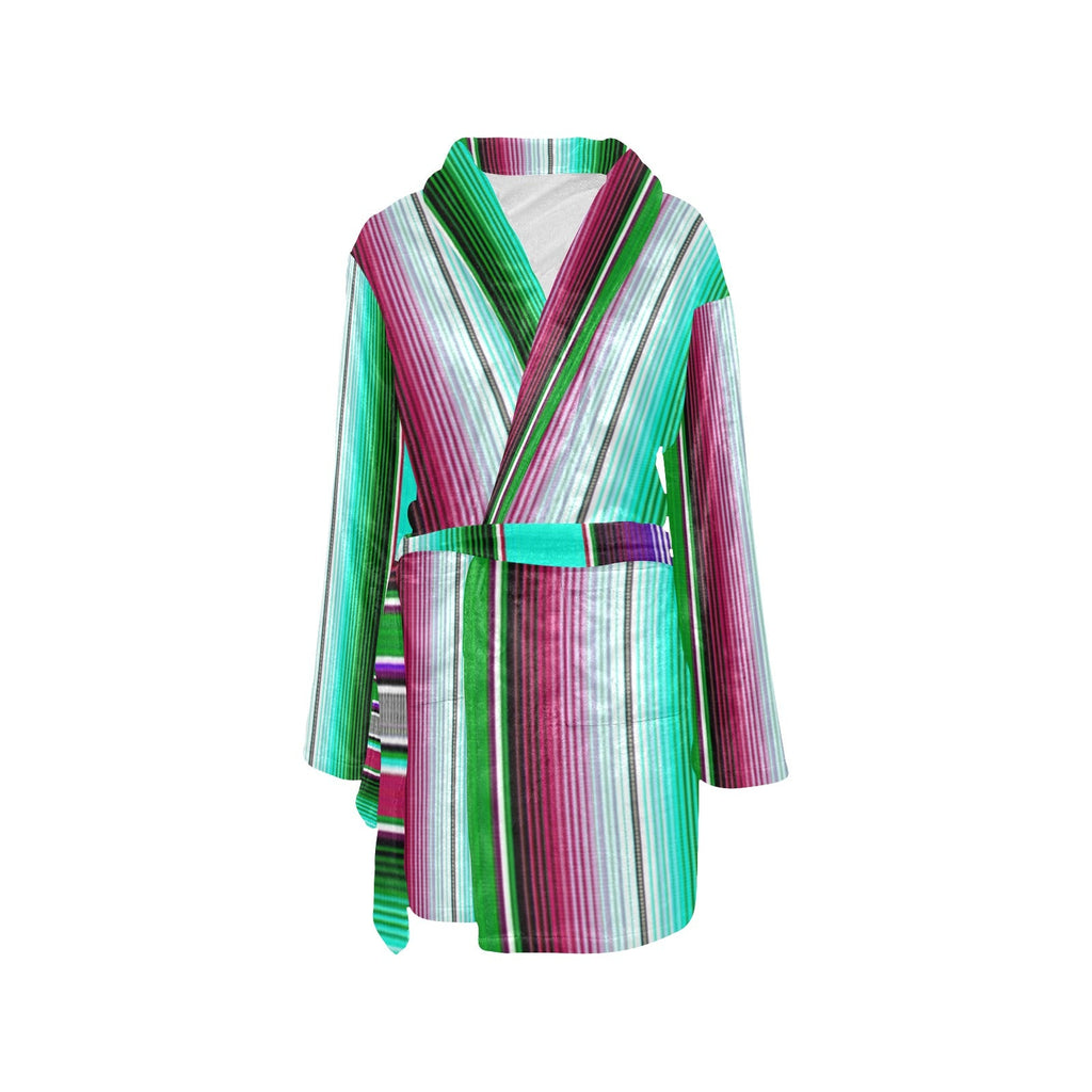 Baha Ranch Turquoise Serape Women's Western Bath Robe by Baha Ranch Western Wear - product image 6