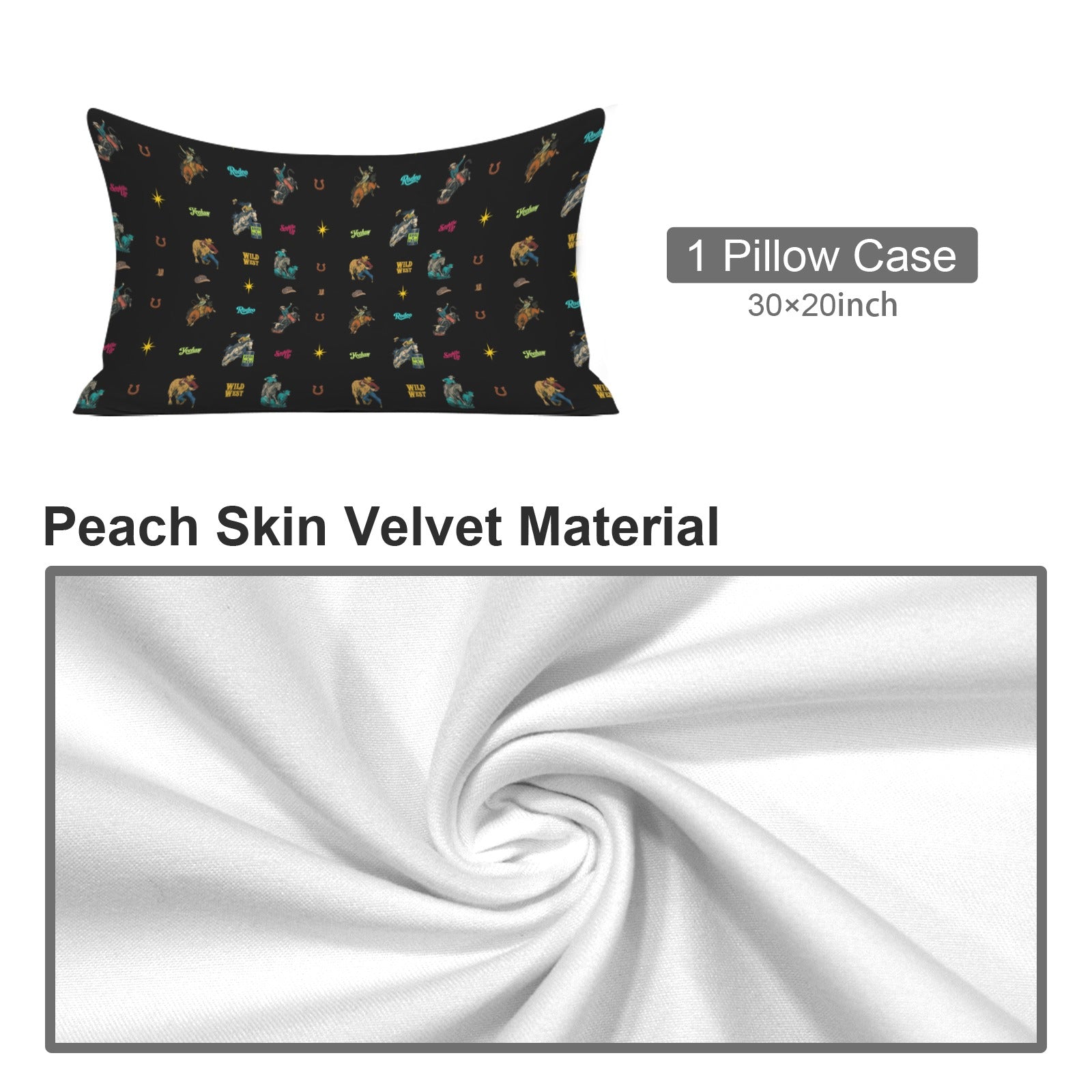 Baha Ranch the Last Roundup Collage Pillow Cover Made in America by Baha Ranch Western Wear - product image 3