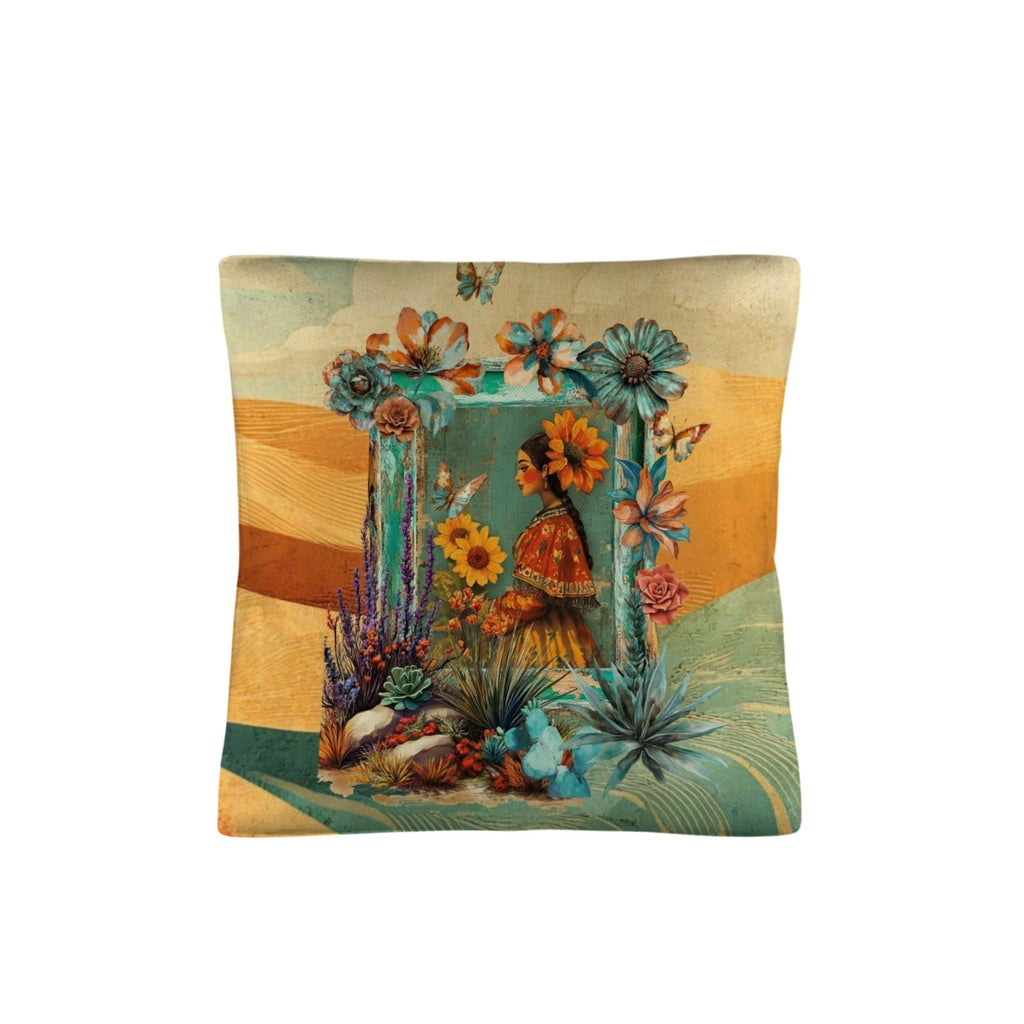 Baha Ranch Colores de Mexico Fantasia Throw Pillow Case 18x18inch Made In America by Baha Ranch Western Wear - product...