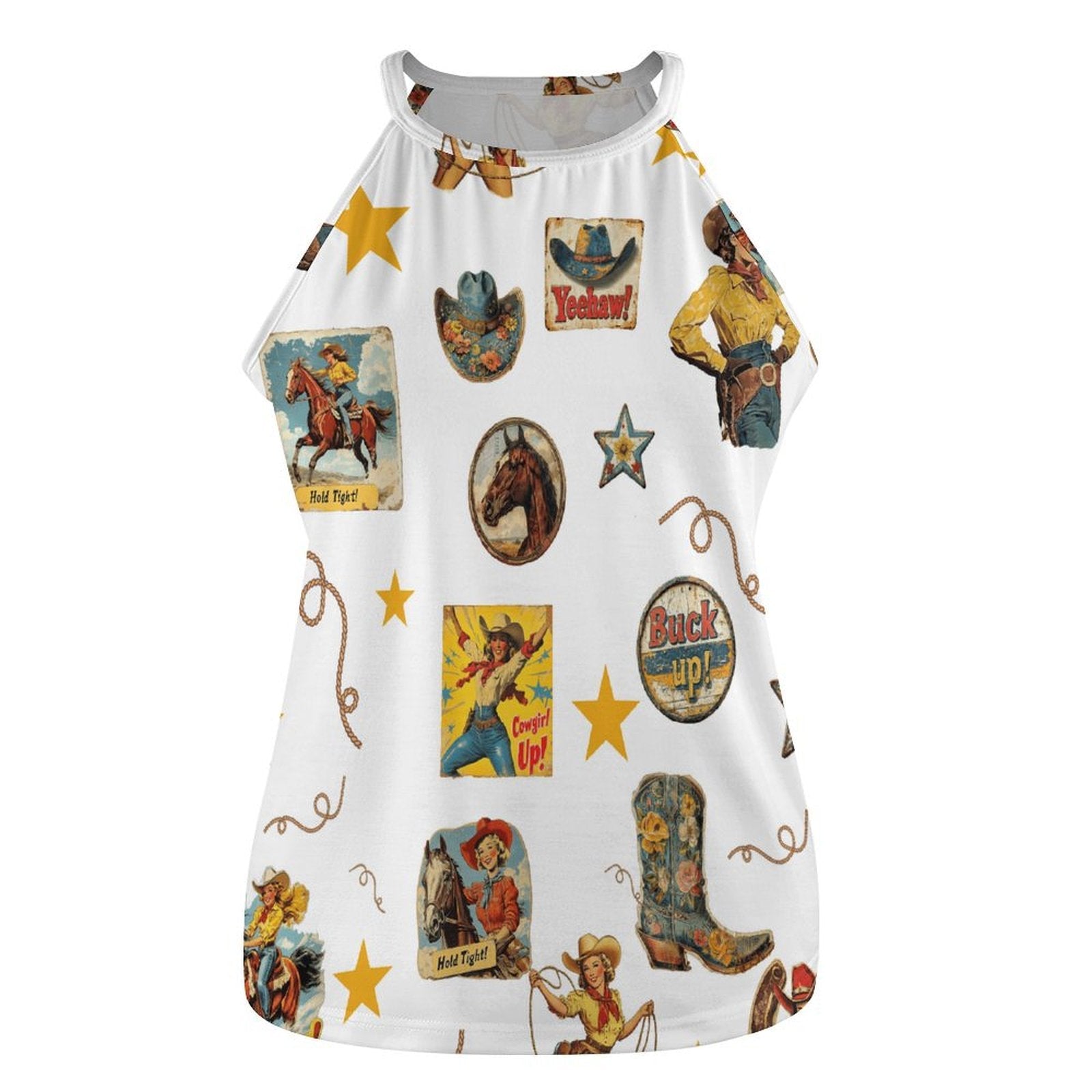 Baha Ranch Vintage Cowgirl Collage Western Tank Top by Baha Ranch Western Wear - product image 3