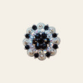 HILASON Western Style Crystal Silver Berry Rhinestone Headstall Saddle Breast Collars Concho Black | Bling