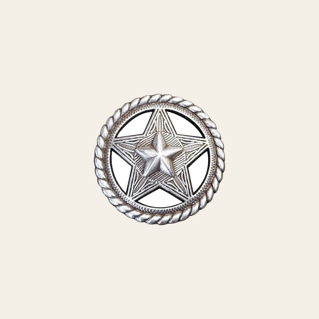 HILASON Packs Western Nickel Plated Round Conchos Color | Bridle Concho Slotted