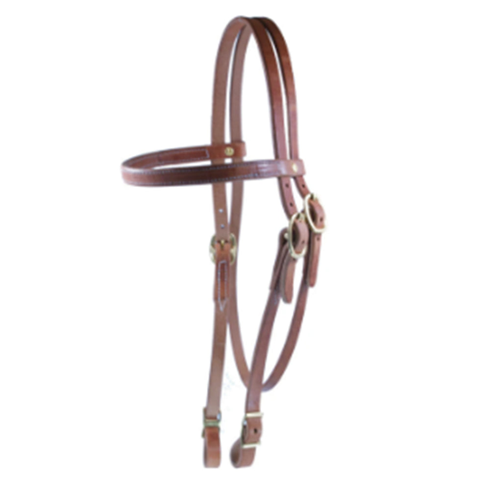 Hilason Premium 1" Western Leather Draft Headstall Durable Horse Bridle