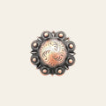 1 in HILASON Berry Concho Screw-ac Back Order Carvedberry Saddle Bling Cowgirl