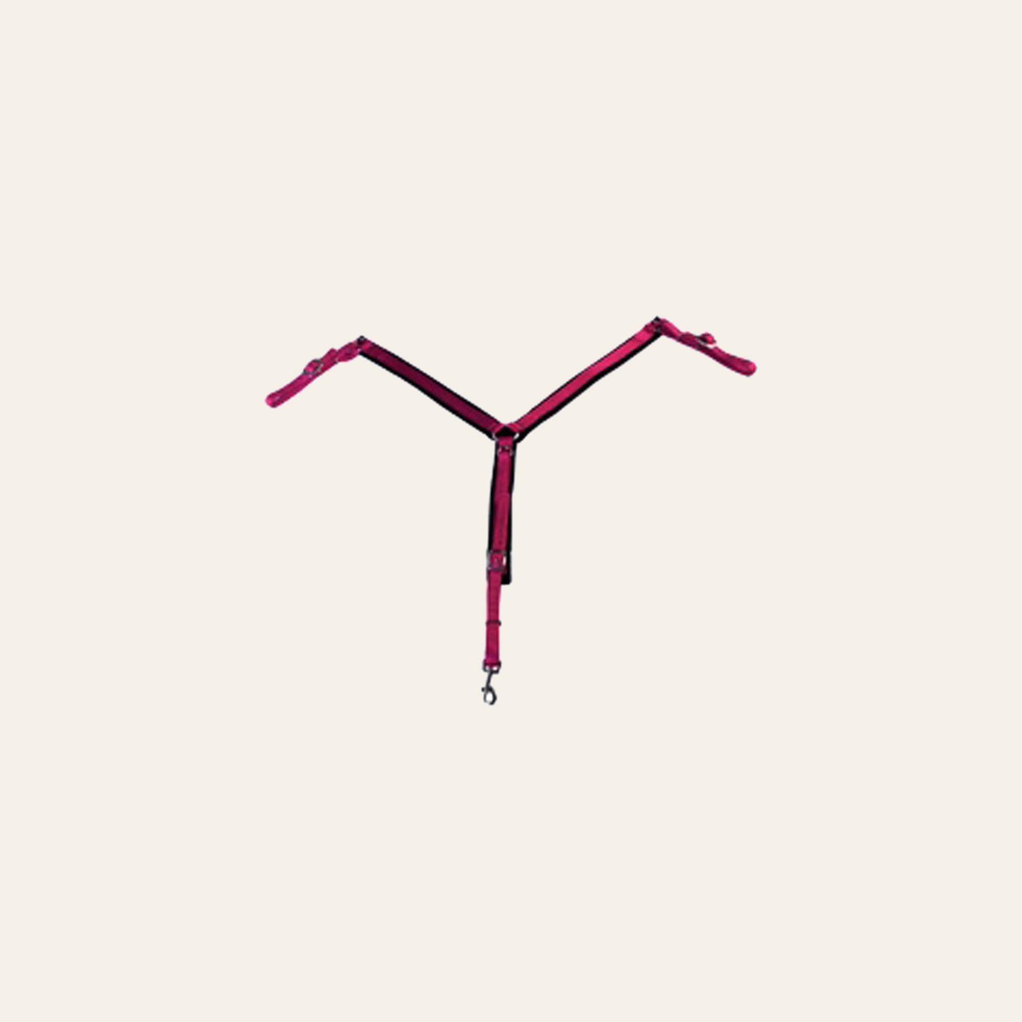 1 Inch Hilason Nylon Black Felt Lined Horse Breast Collar Raspberry