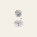 Hilason 1" Silver Plated Floral Round Western Concho with Screw Back