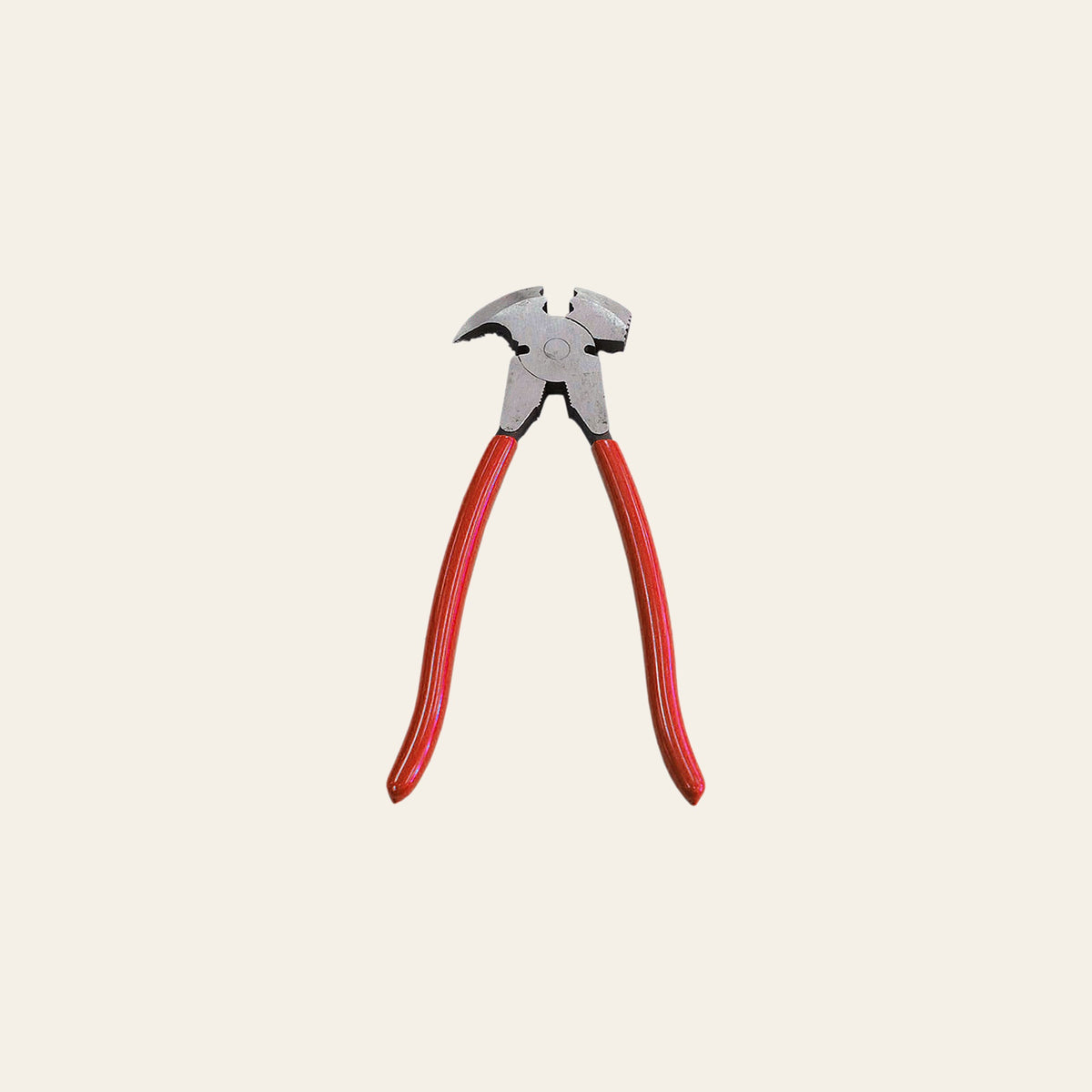 10-1/2" Hilason Western Horse Care Tool Tack Fence Plier Pvc Coat Red