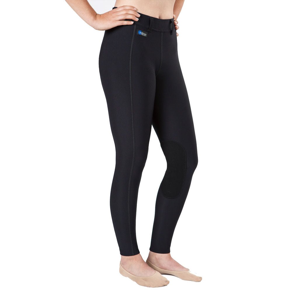 Large Irideon Elasticized Ankles Classic Horse Riding Issential Tights Black