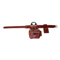 HILASON Leather Tool Bag Construction Handyman Farmers Organizer Storage Bags For Men Electrician Tools Home & Wood Work