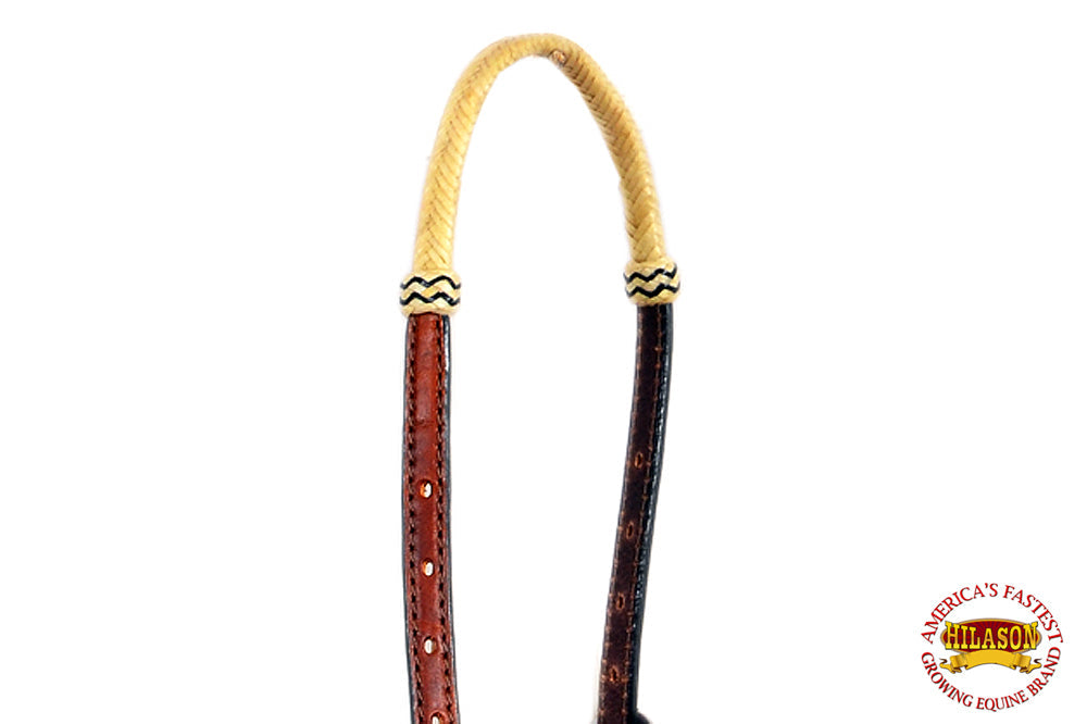 Hilason Premium Rope & Leather Noseband Halter with Lead – Adjustable & Durable