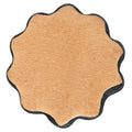 Hilason Plain Scalloped Leather Rosette Concho Saddle Tack Tan 1-1/4 "