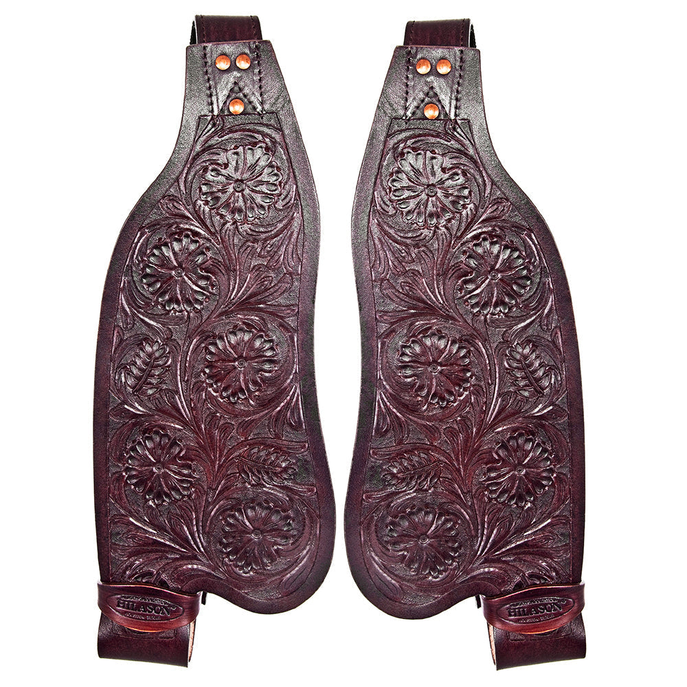 Hilason Leather Saddle Replacement Fender Pair With Hobble Strap Adult