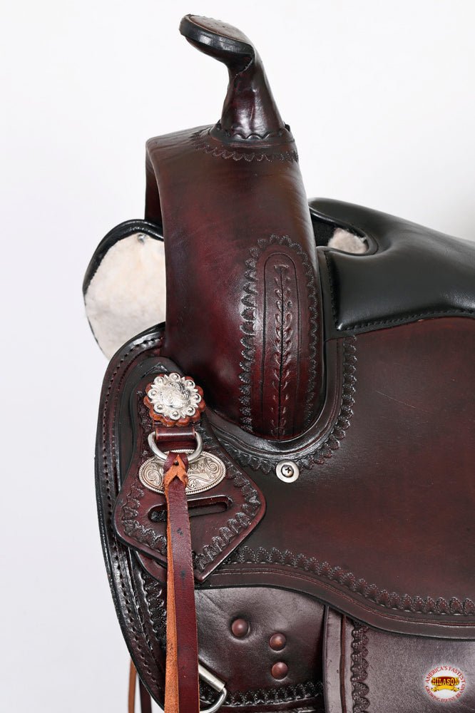 Hilason Western Draft Horse Trail & Pleasure Leather Saddle