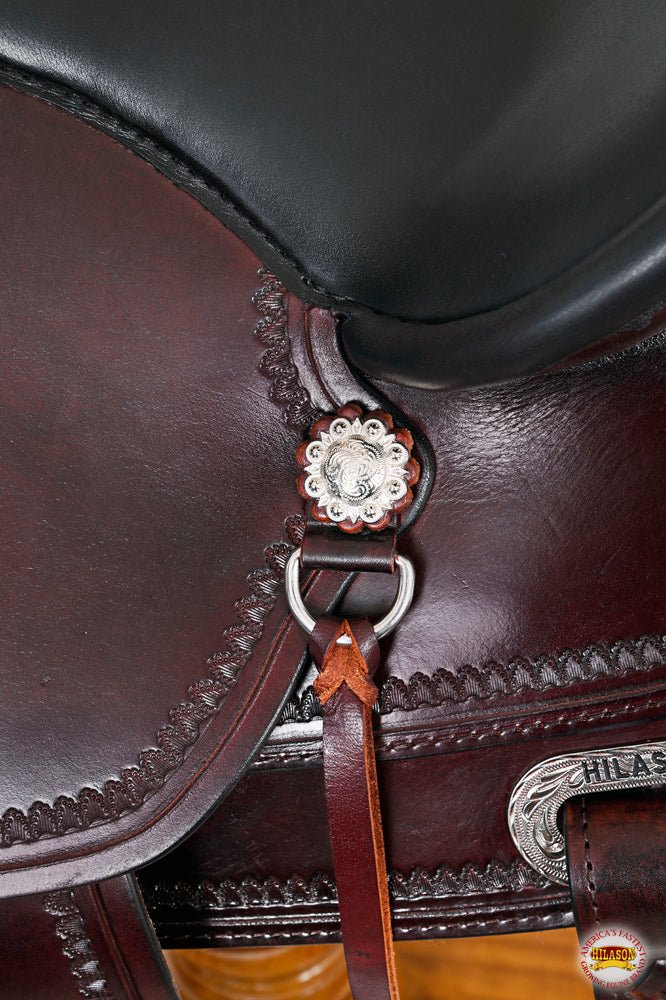 Hilason Western Draft Horse Trail & Pleasure Leather Saddle