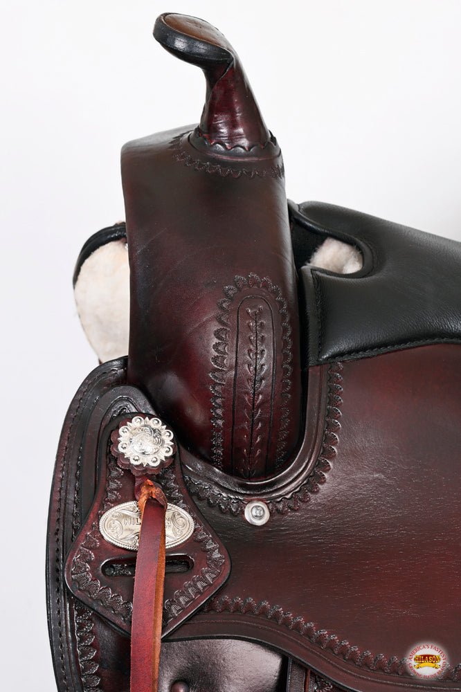 Hilason Western Draft Horse Trail & Pleasure Leather Saddle