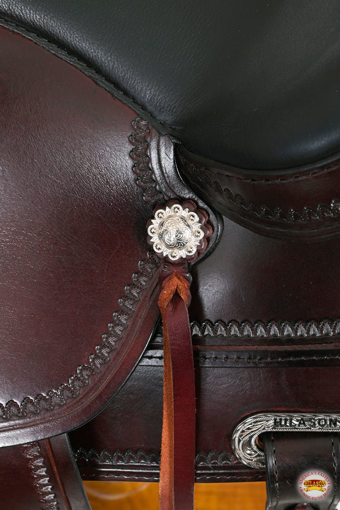 Hilason Western Draft Horse Trail & Pleasure Leather Saddle