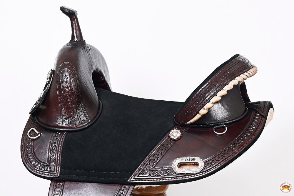 HILASON Western Horse Saddle Treeless Trail Genuine American Leather | for Horses
