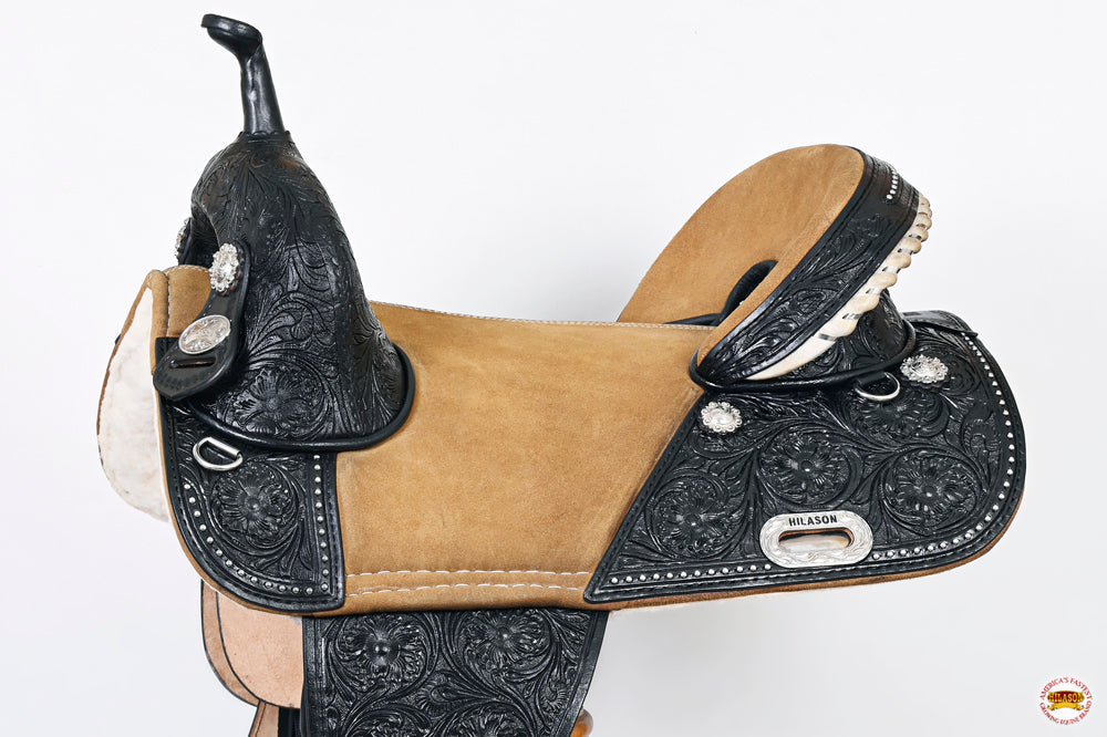 HILASON Western Horse Saddle Treeless Trail Barrel American Leather | for Horses