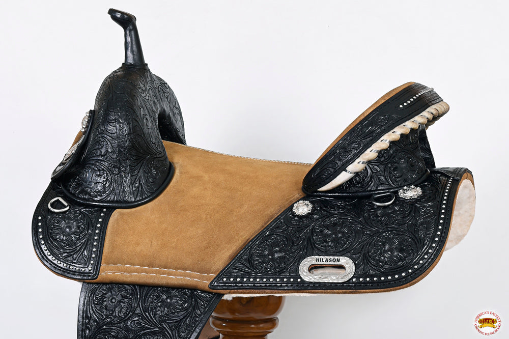 HILASON Western Horse Saddle Treeless Trail Barrel American Leather | for Horses