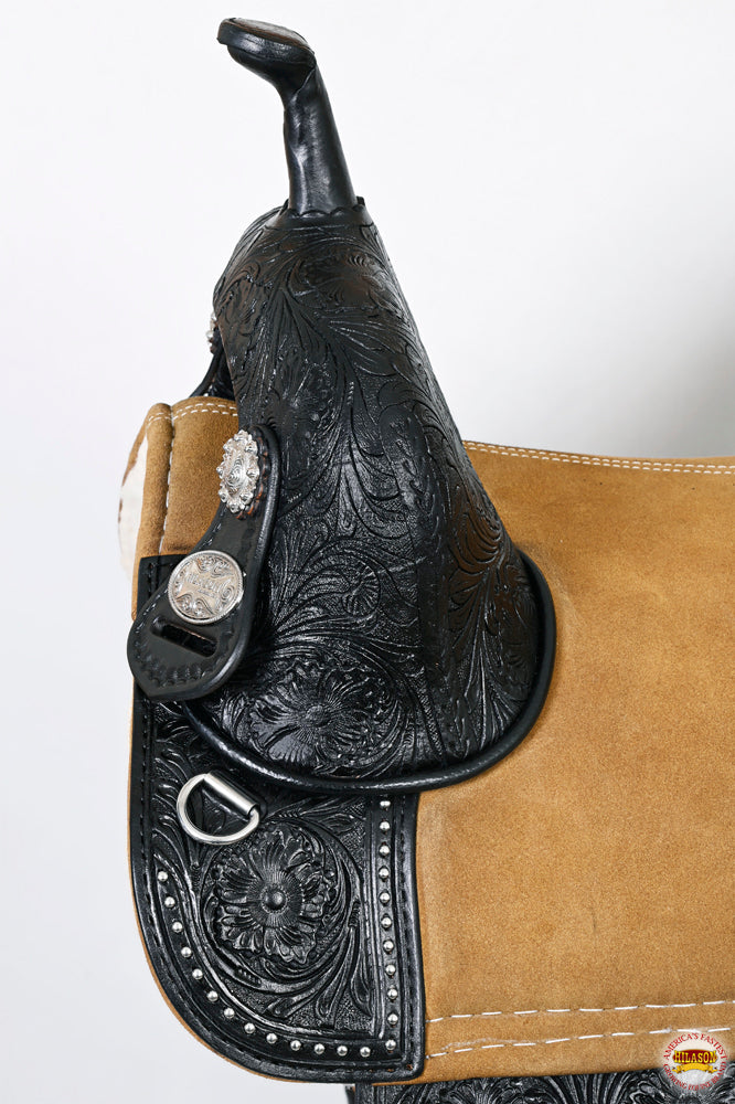 HILASON Western Horse Saddle Treeless Trail Barrel American Leather | for Horses