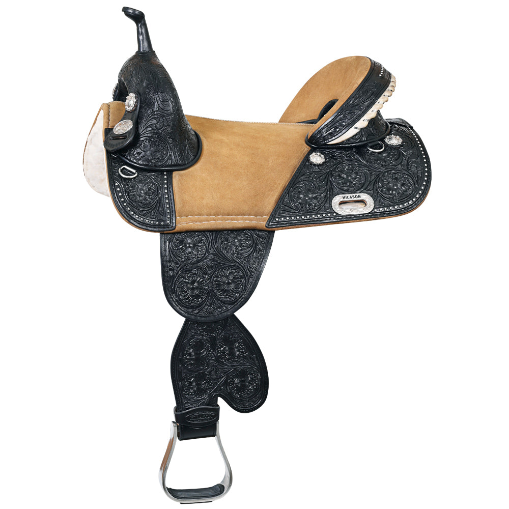 HILASON Western Horse Saddle Treeless Trail Barrel American Leather | for Horses