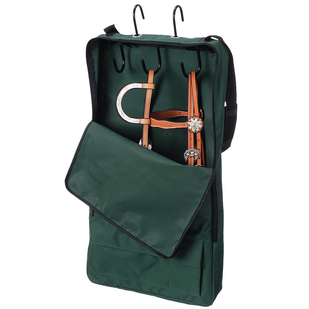 Tough 1 Nylon 2 Pockets Quick Grip Bridle Halter Prong Tack Rack Hunter