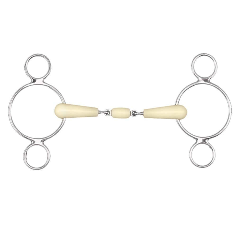 5-1/2" Happy Mouth 2-Ring Double Jointed Gag H. Bit – Hilason