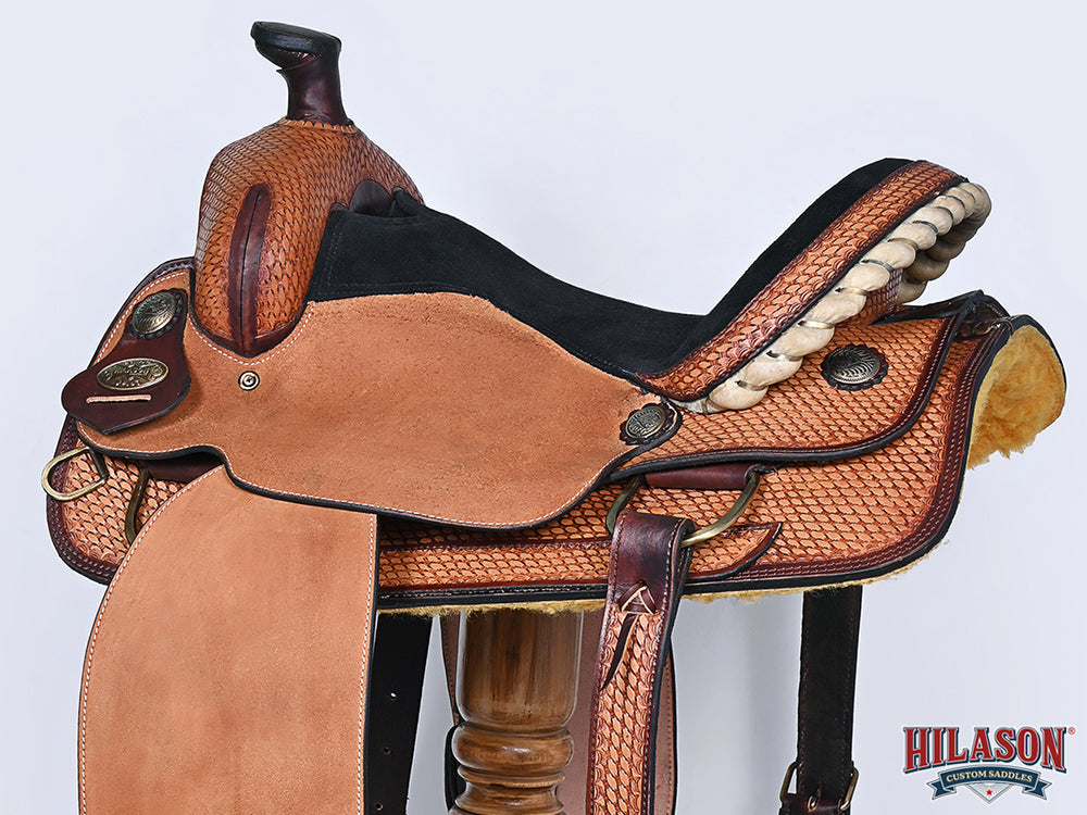 HILASON Western Horse Saddle American Leather Ranch Roping Cowboy | Hand Tooled Wade & For Horses
