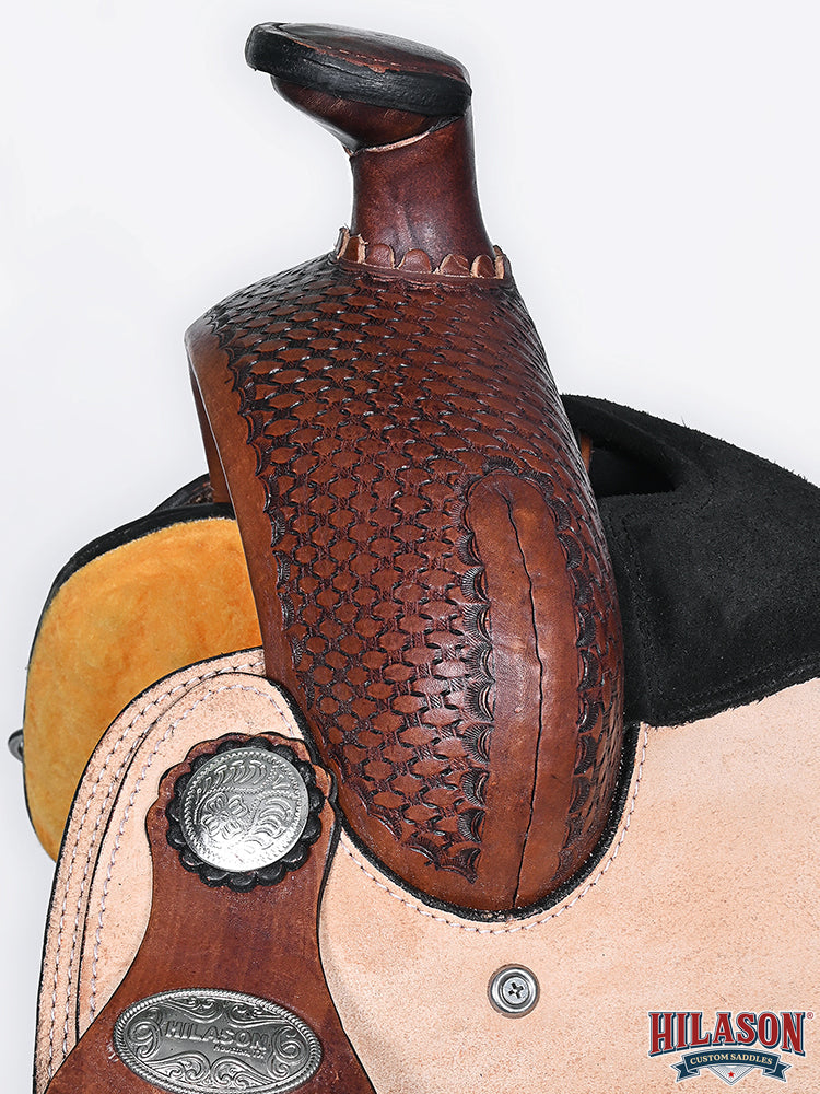 HILASON Western Horse Saddle American Leather Ranch Roping Cowboy | Hand Tooled Wade & For Horses