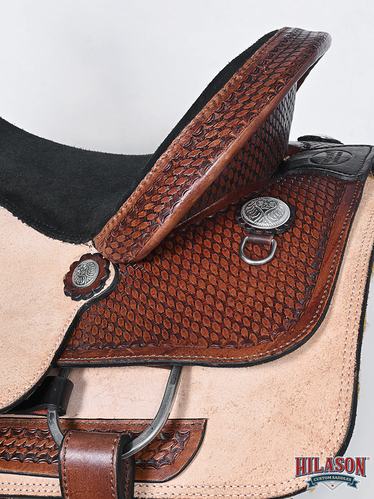 HILASON Western Horse Saddle American Leather Ranch Roping Cowboy | Hand Tooled Wade & For Horses