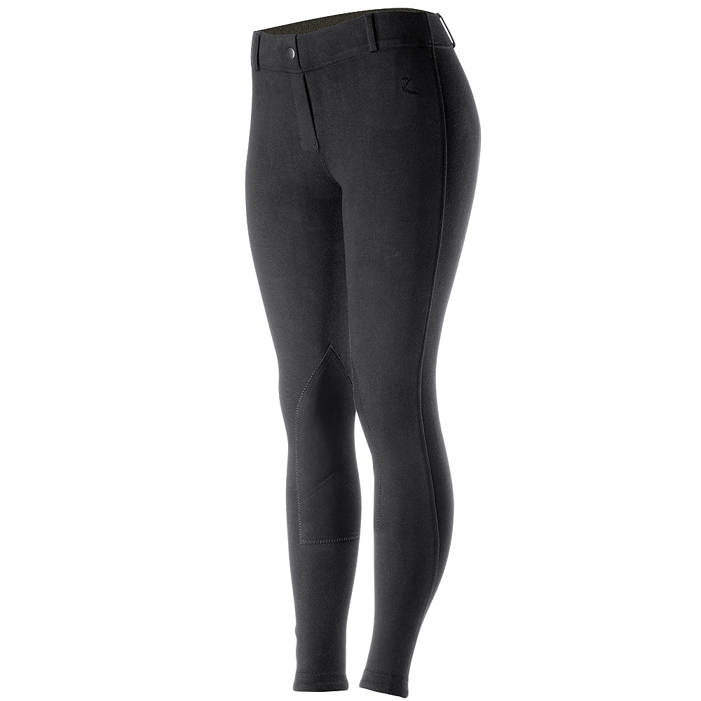 Womens Pull On Breeches With Premium Leather Knee Patches For Lasting Durability