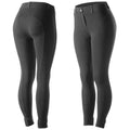 36" Horze Ella Womens Pull On Knee Patch Breeches Soft Slightly Stretchy Black